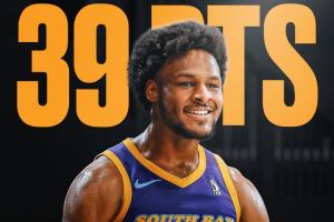 华体会网页版-生涯之夜布朗尼G联盟21中14爆砍生涯新高39分&amp;7板4助4断1帽！