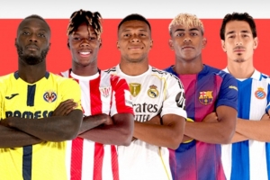 华体会网页版-西甲8月最佳球员候选：姆巴佩、亚马尔领衔，尼科、N-佩佩在列